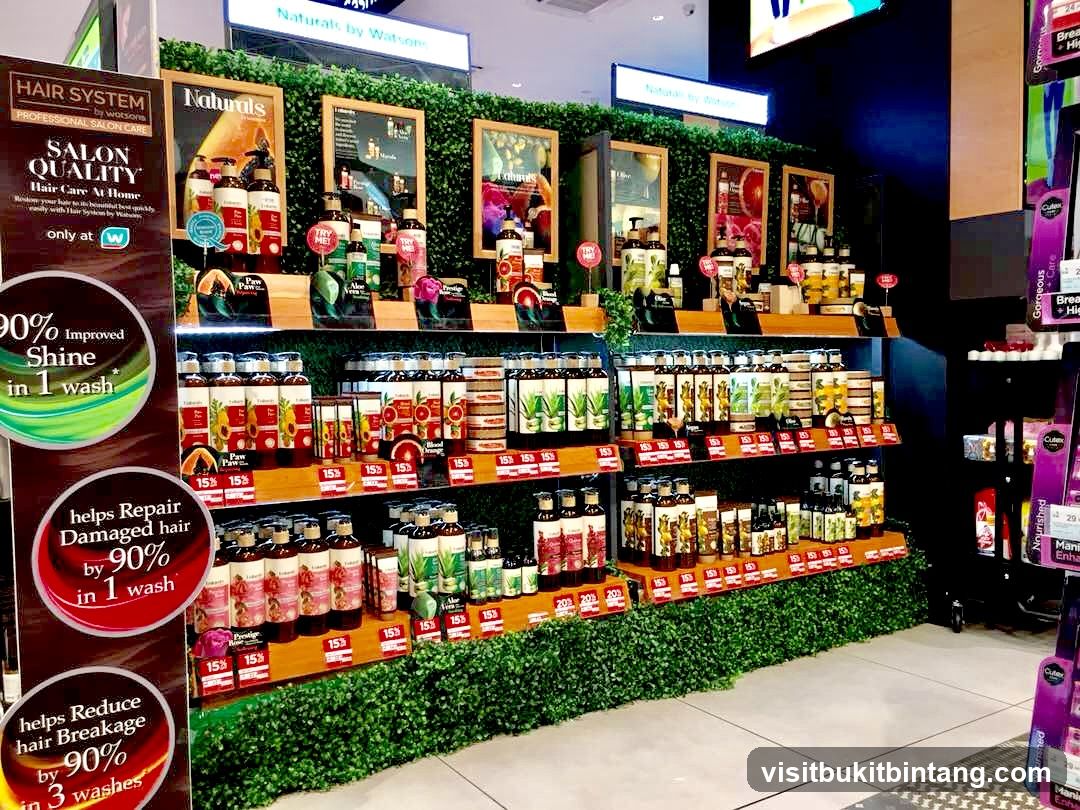 Hair Care Products Display