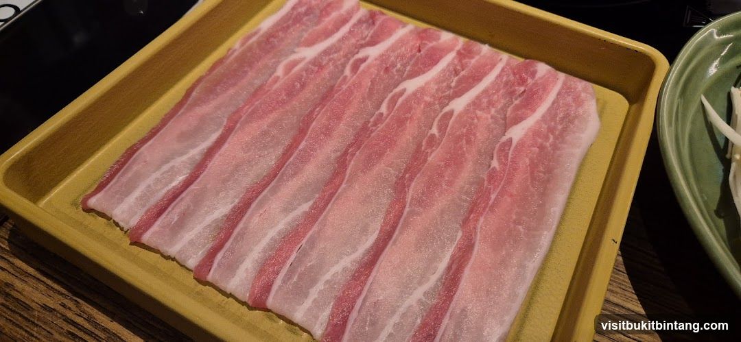 Raw Meat Slices on Tray