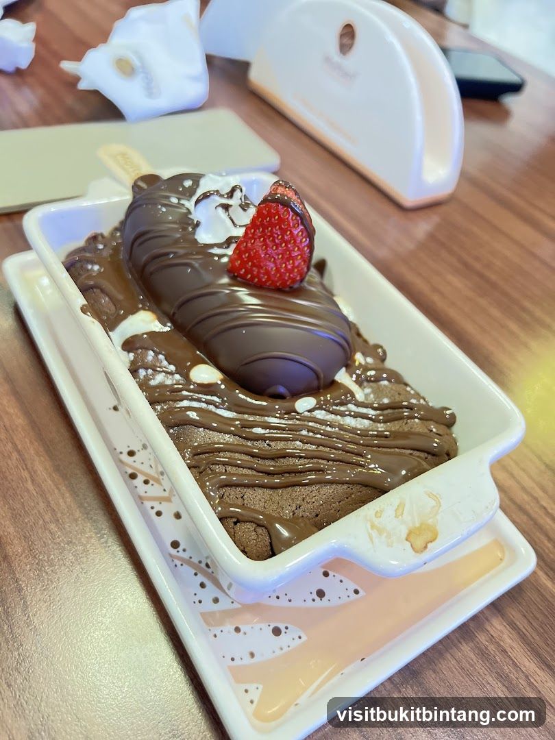 Chocolate Dessert with Strawberry