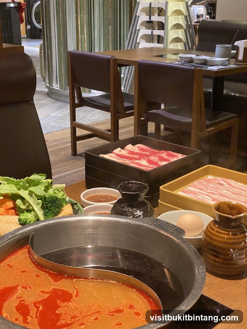 Hot Pot Dining Setup