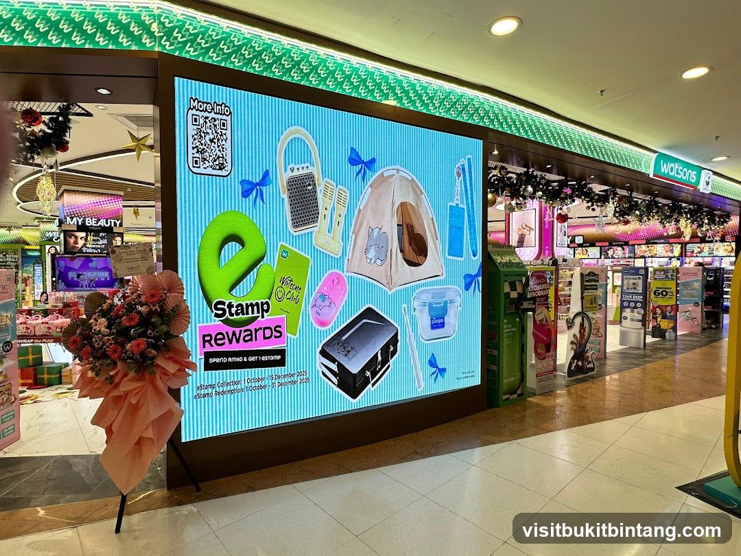 Watsons E-Stamp Rewards Display