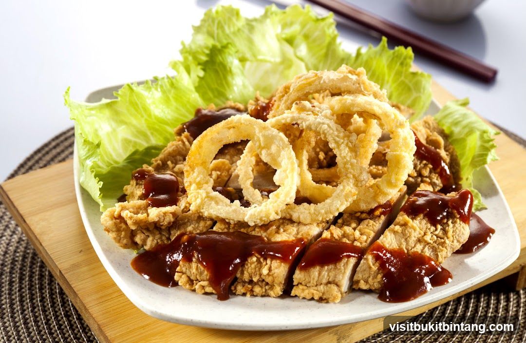 Fried Chicken with Onion Rings