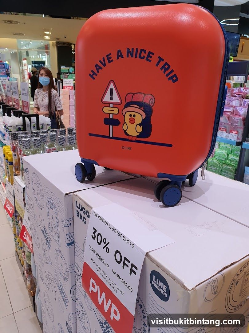 Line Friends Luggage Bag Promotion