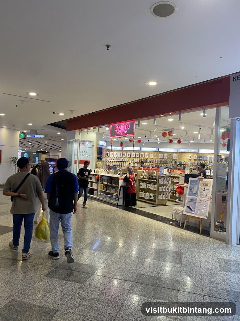 Shopping Mall Interior with Storefronts
