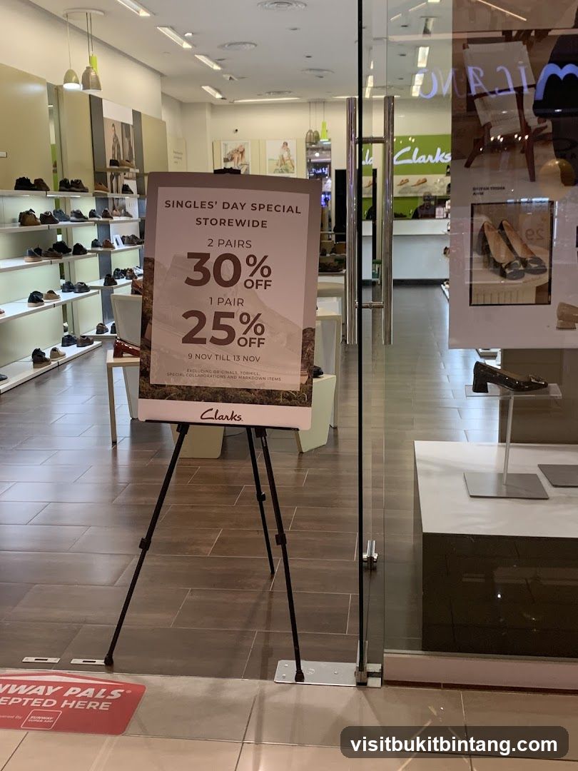 Clarks Singles' Day Sale Poster