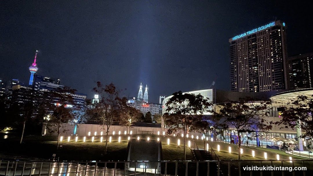 Night Cityscape with KL Tower and Petronas Twin Towers