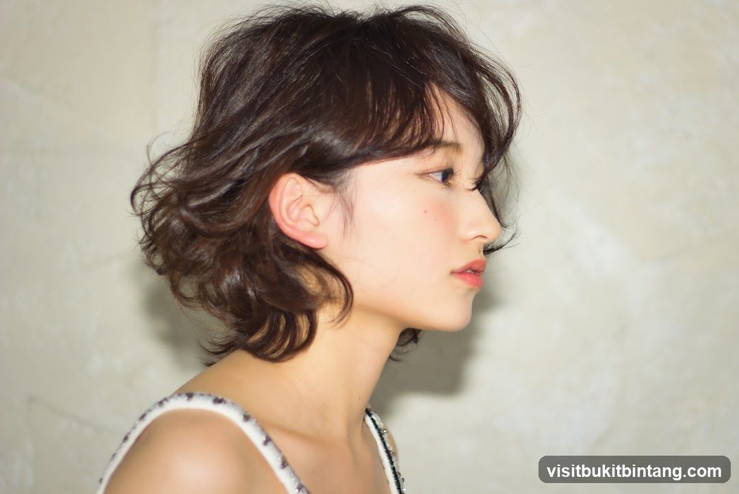 Woman with Short Bob Hairstyle