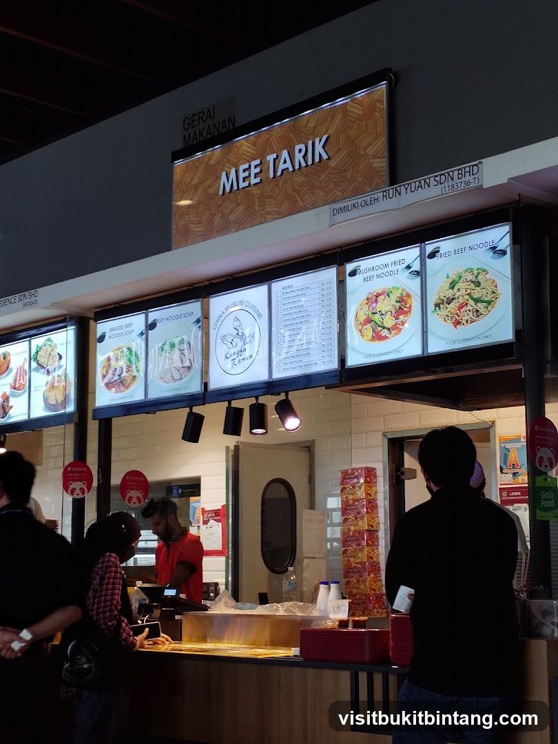 Mee Tarik Menu