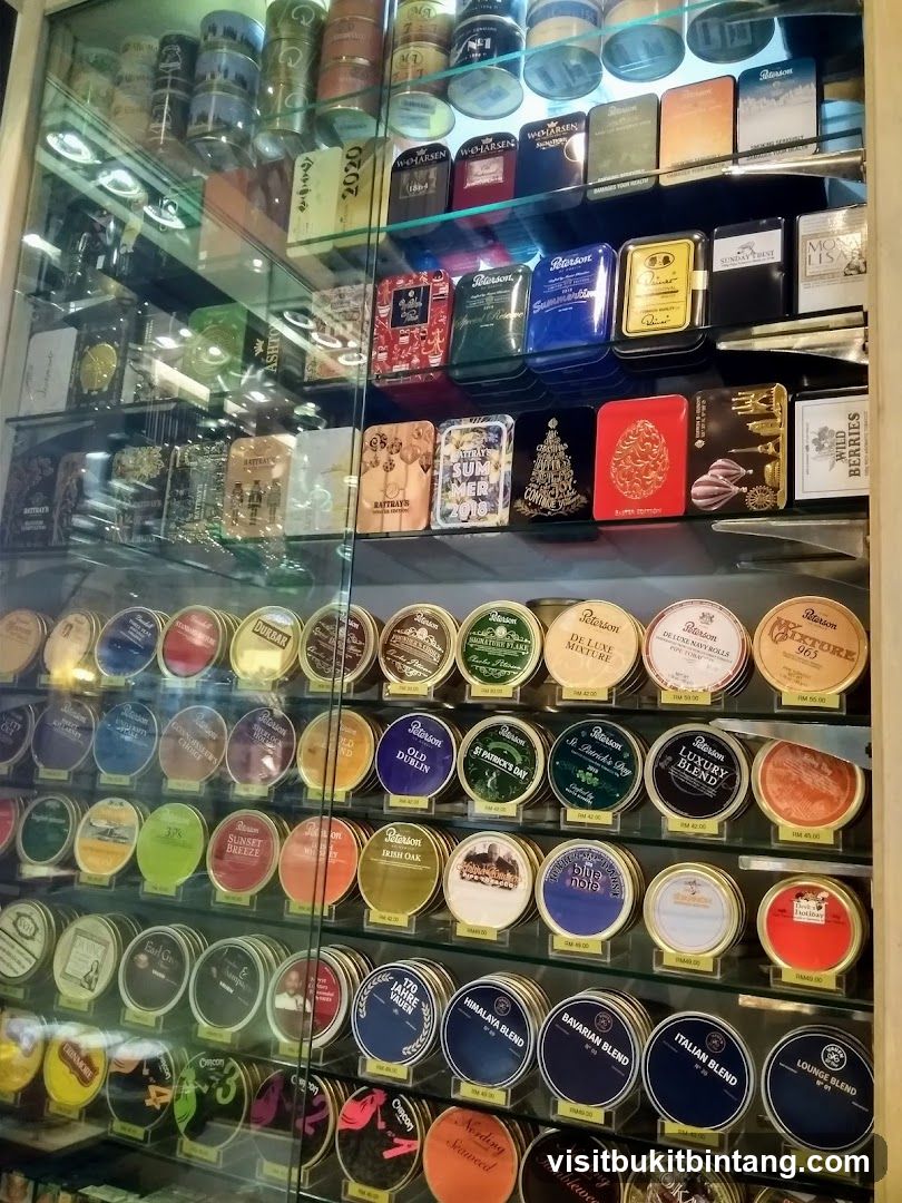 Display of Tobacco Tins