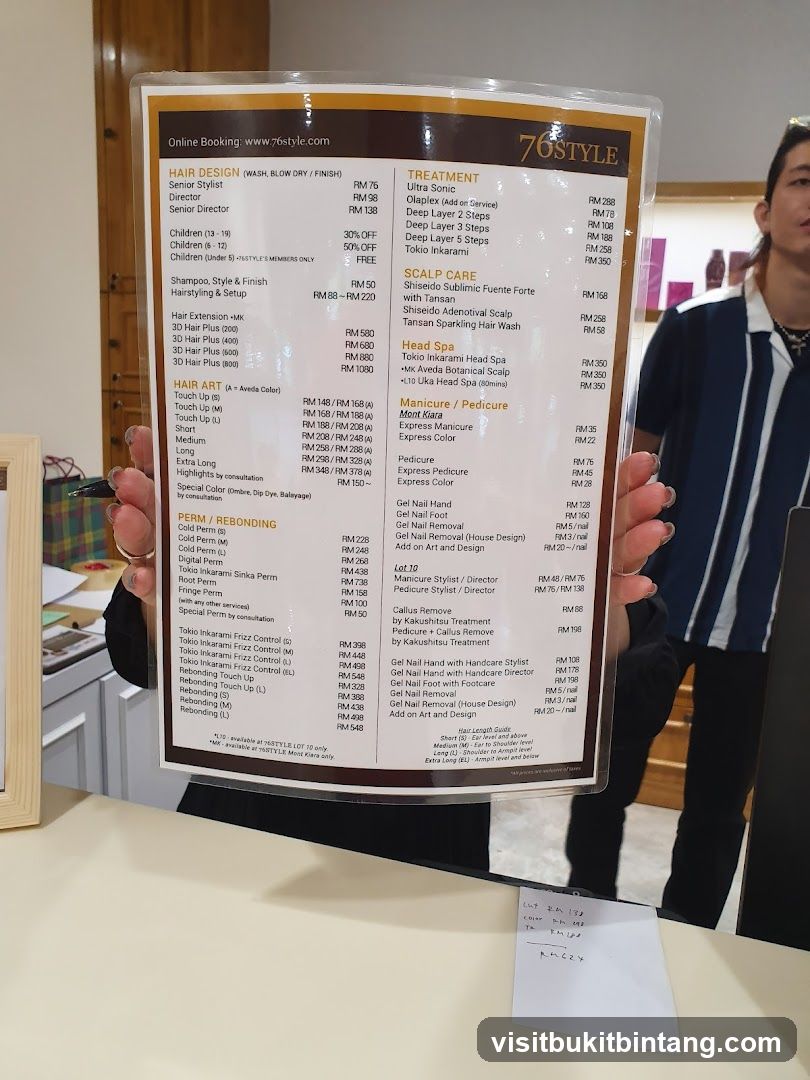 76STYLE Menu