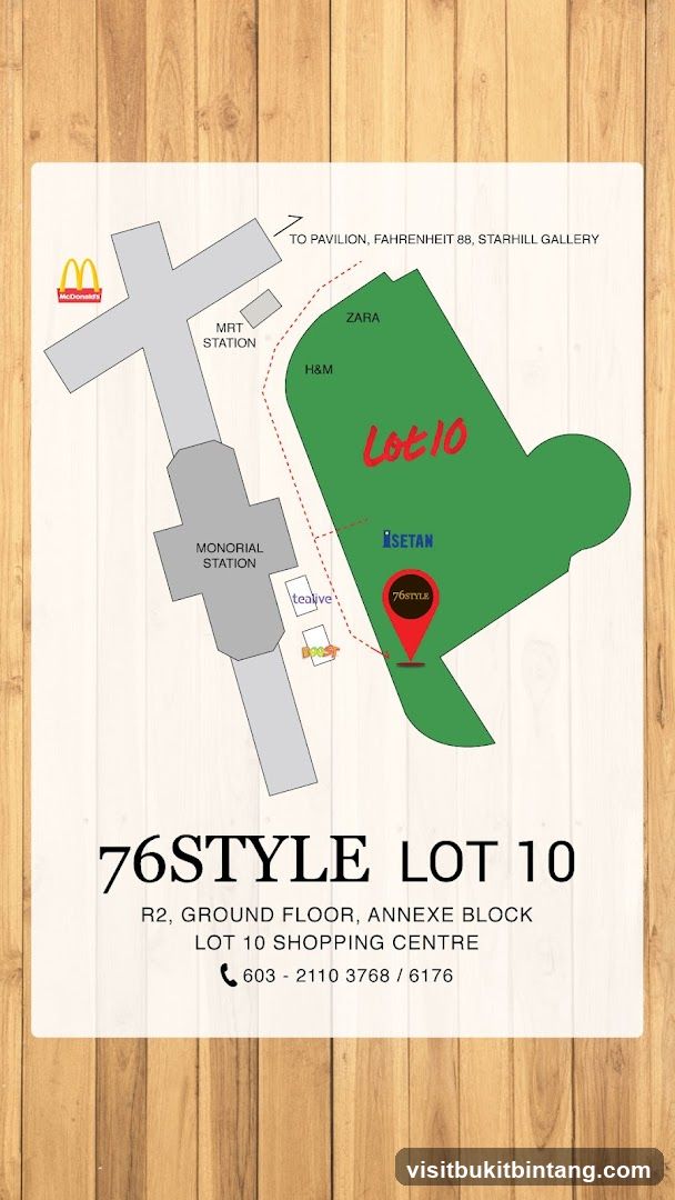 Map of Lot 10 Shopping Centre