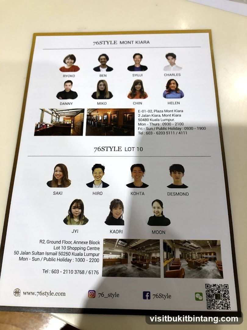 76STYLE Staff and Locations