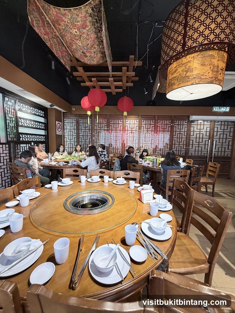 Restaurant Interior with Diners