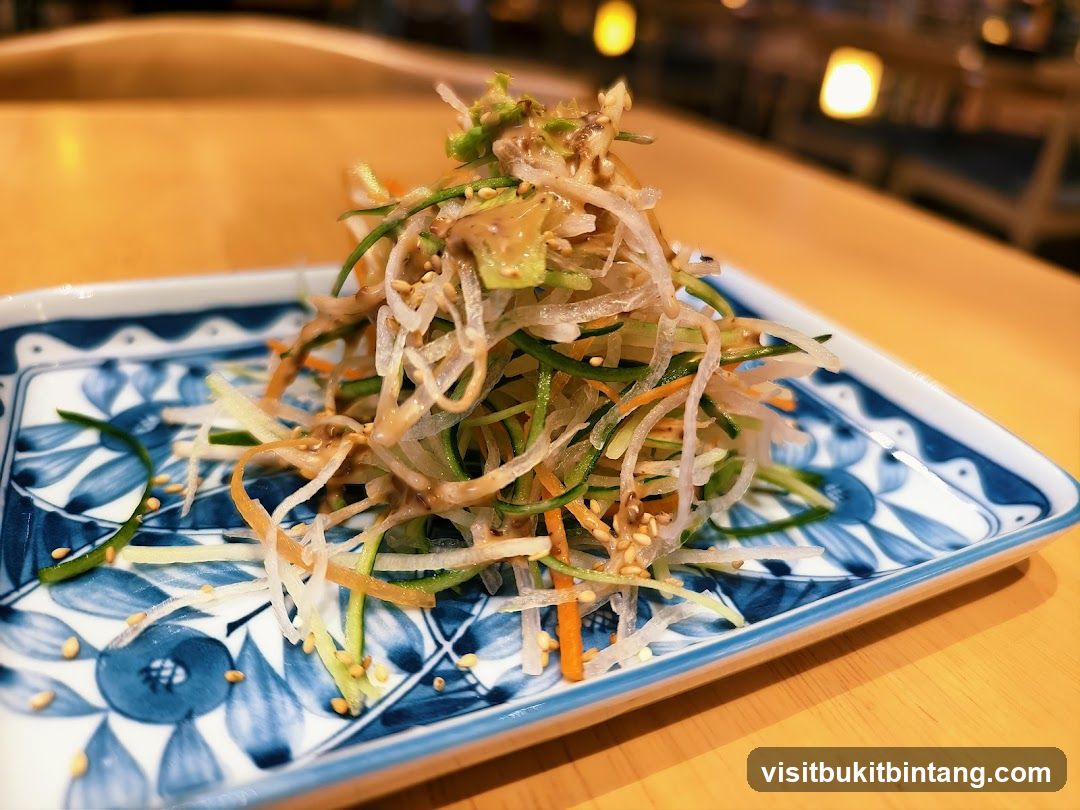 Vegetable Salad with Sesame Dressing