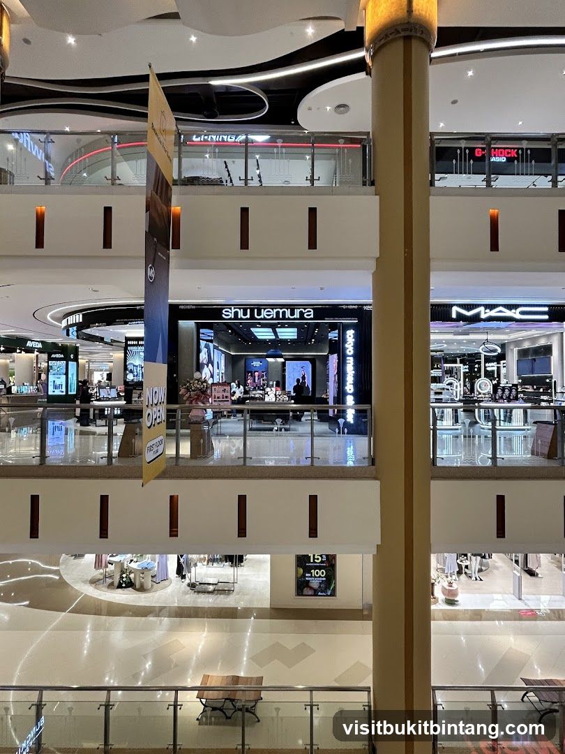 Mall Interior with Shops