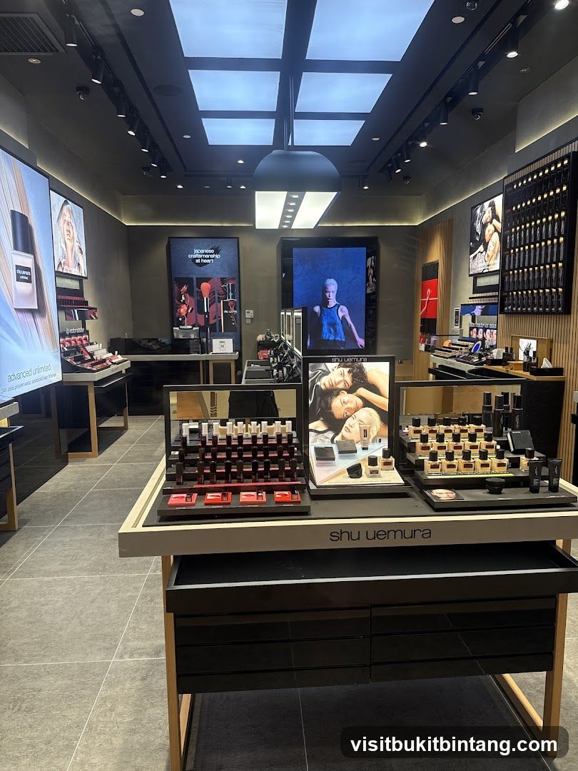 Shu Uemura Cosmetics Display