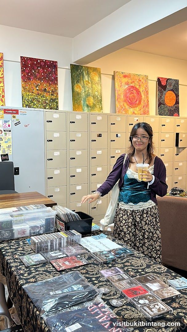 Cassette Tapes and CDs Display