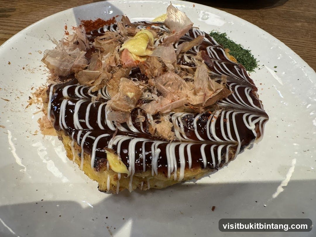 Okonomiyaki with Toppings
