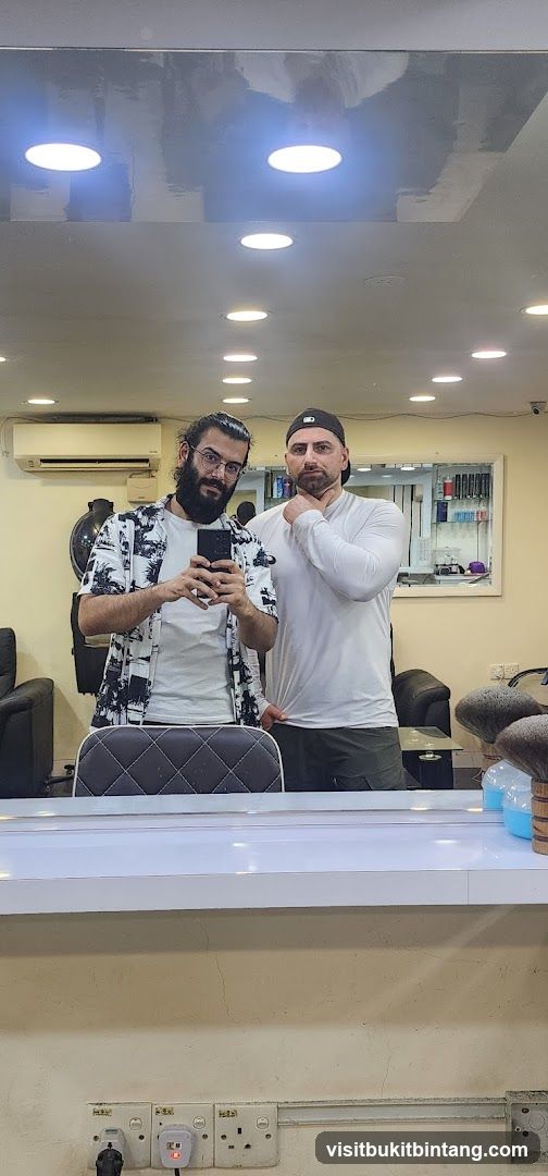 Barbershop Interior Mirror Reflection