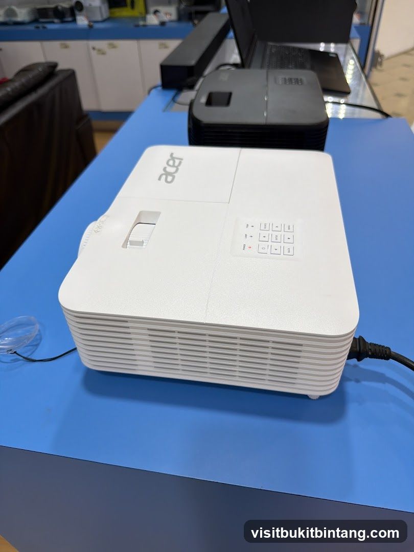Acer Projector on Blue Counter