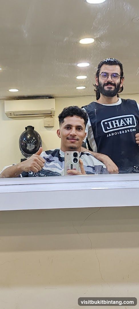 Barbershop Mirror Selfie