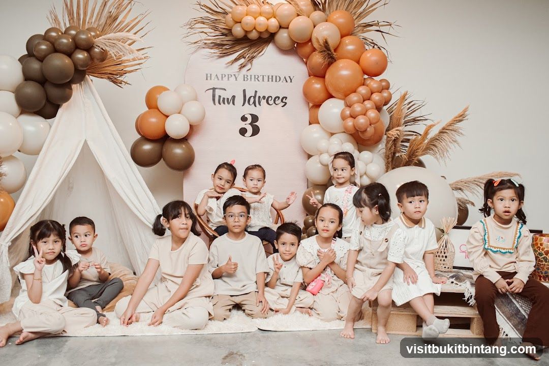 Birthday Party Setup with Children
