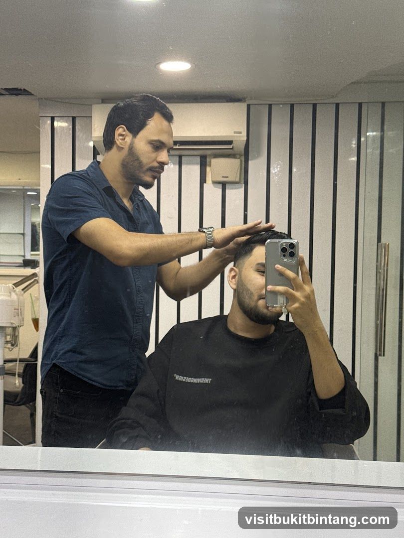 Barber Shop Interior Reflection
