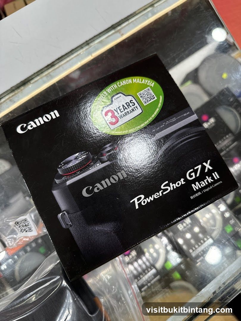 Canon PowerShot G7 X Mark II Box