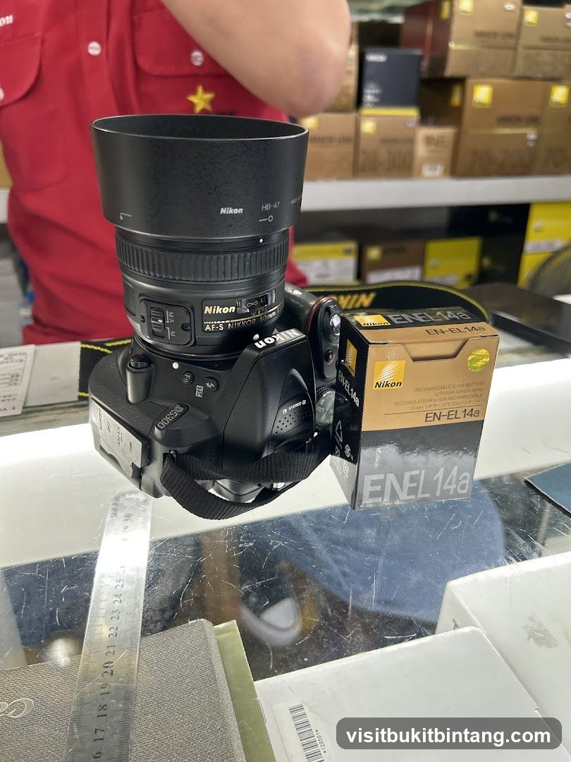 Nikon Camera and Battery Display