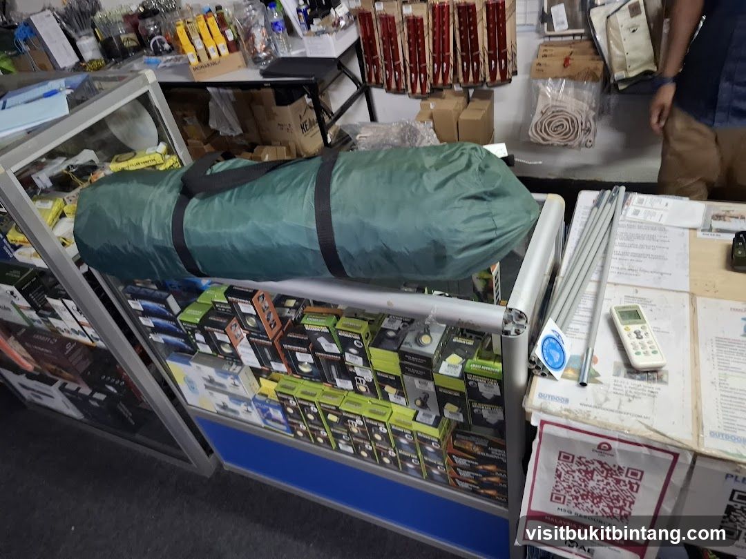 Camping Gear Display
