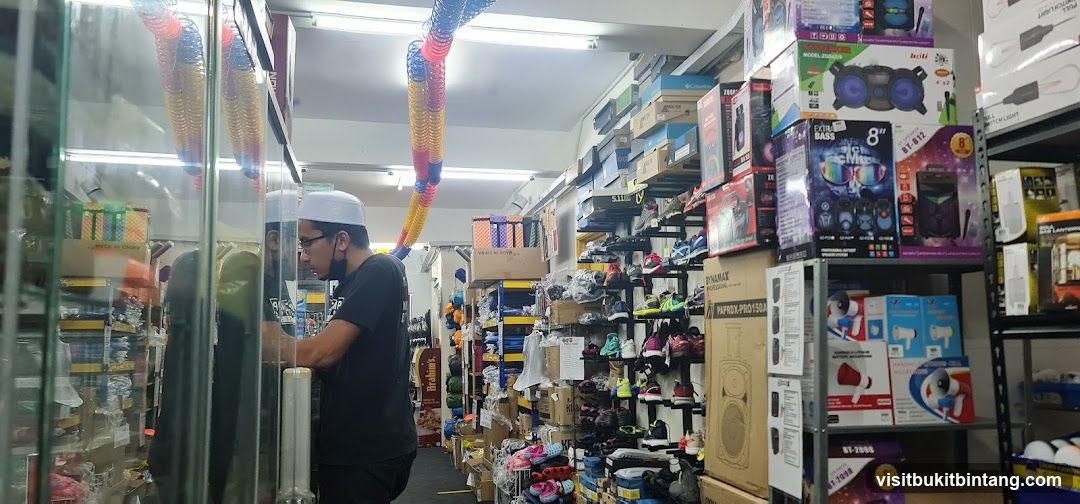 Store Interior with Electronics and Footwear