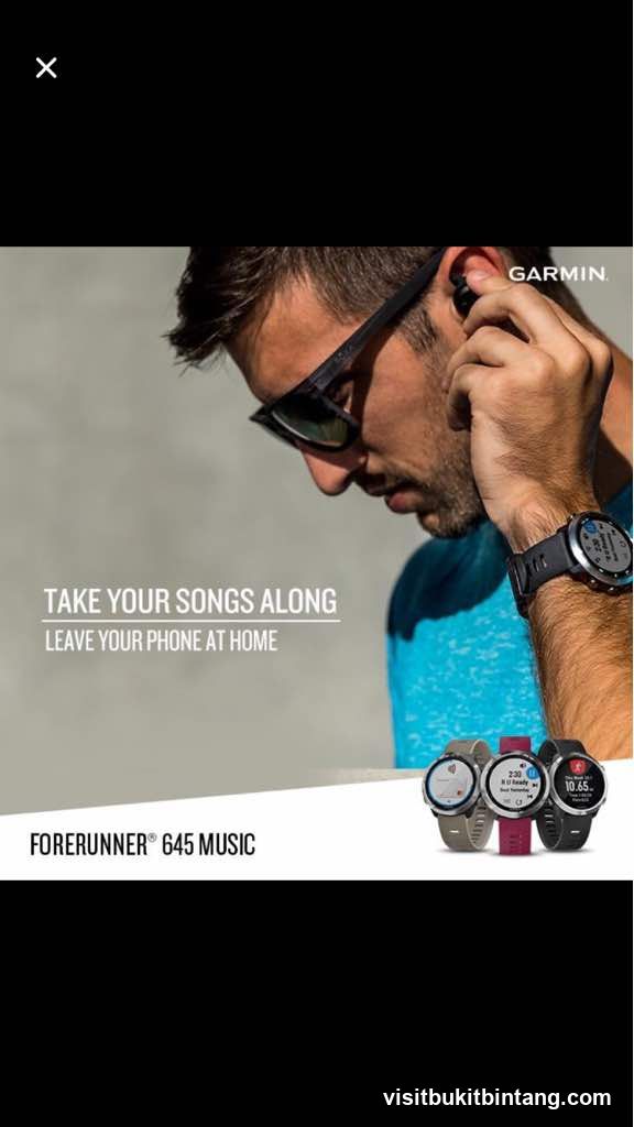 Garmin Forerunner 645 Music Advertisement