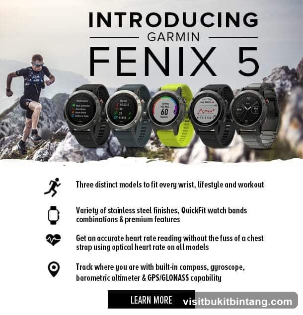 Garmin Fenix 5 Watch Advertisement