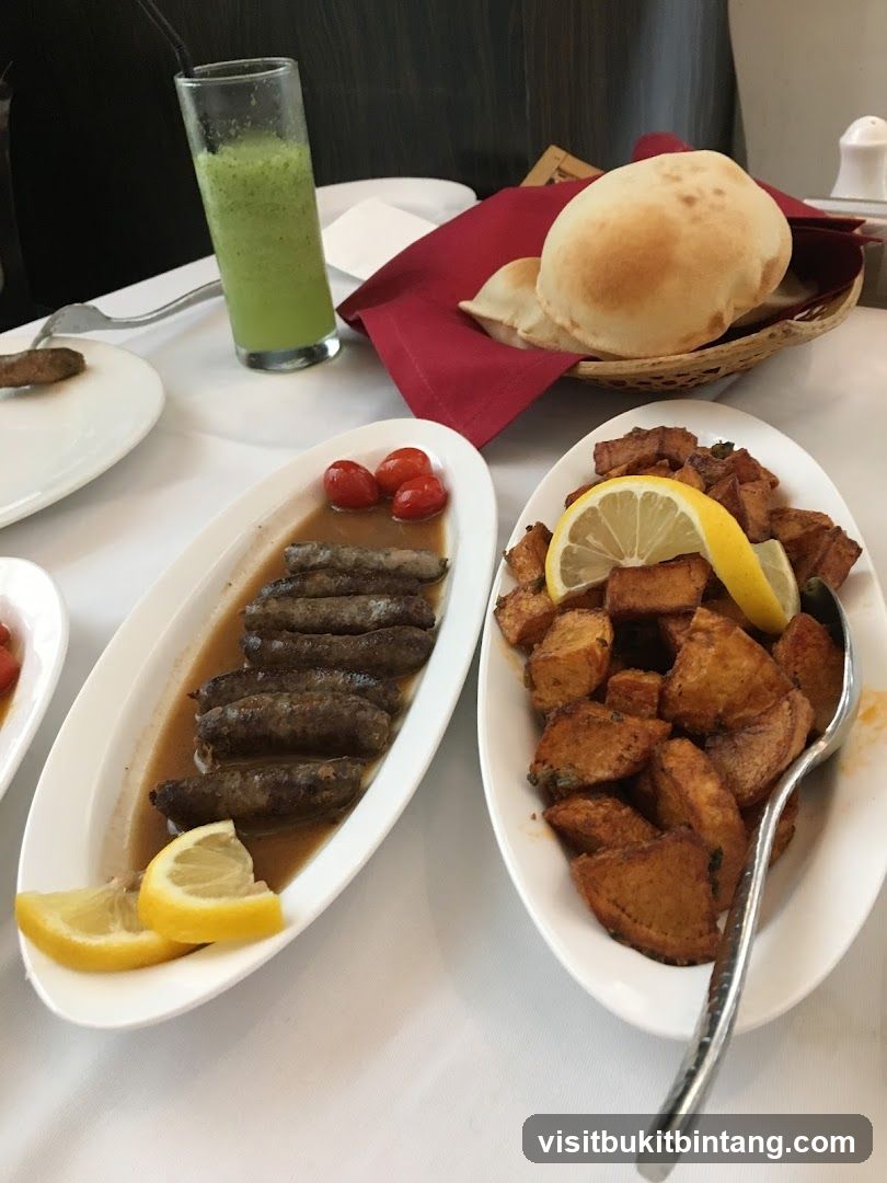 African-inspired meal with stuffed peppers and potatoes