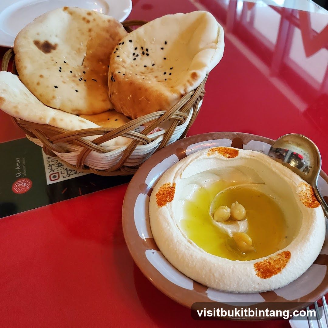 Hummus and Naan Bread