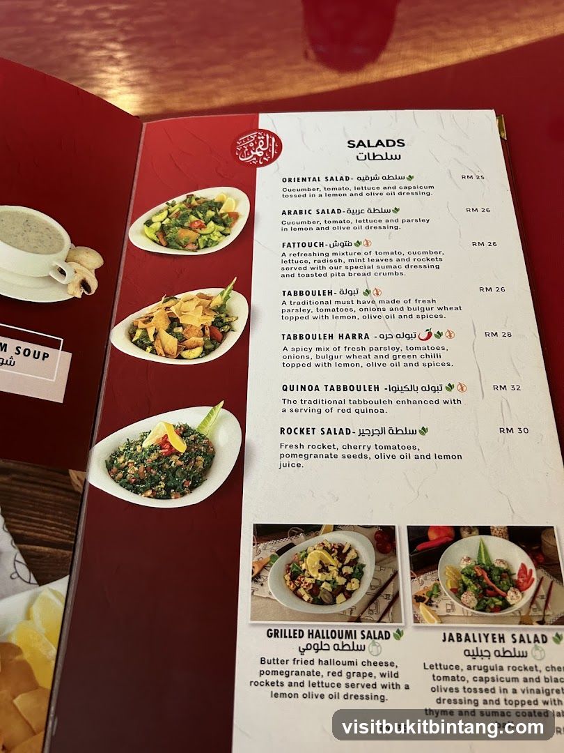 Salads Menu Page