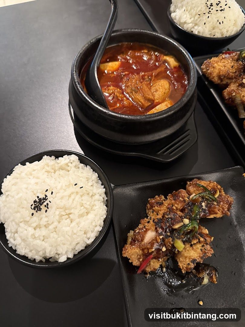 Korean Stew and Fried Chicken