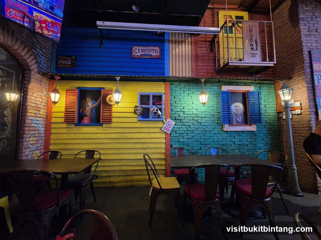 Colorful Bar Interior