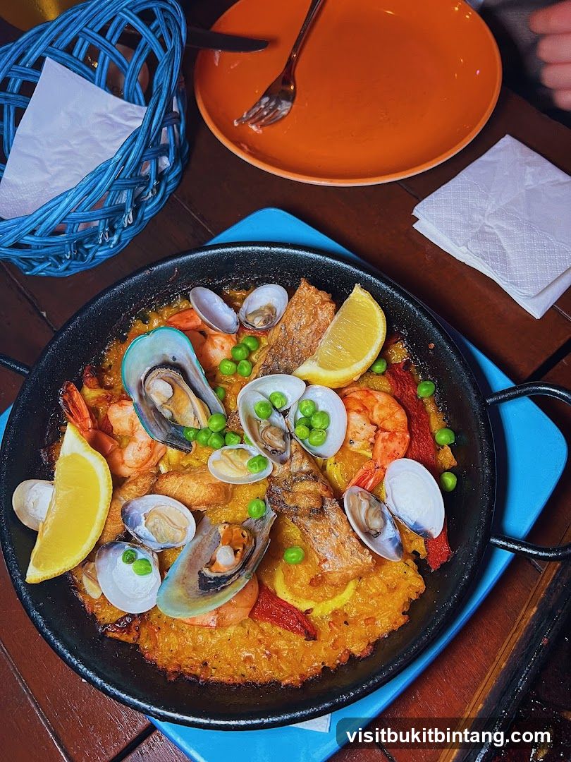 Seafood Paella Dish
