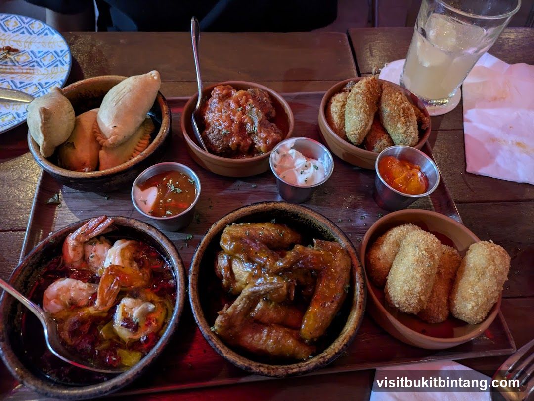 Food Platter with Various Dishes