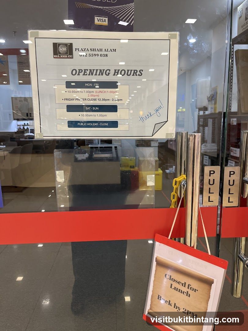 Mail Boxes Etc. Opening Hours