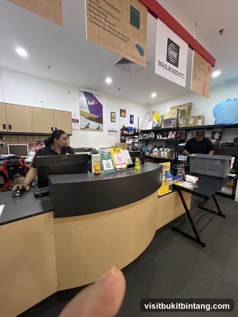 Mail and Shipping Services Counter