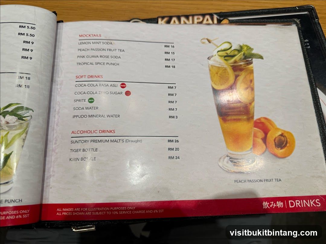 Kanpai Drink Menu