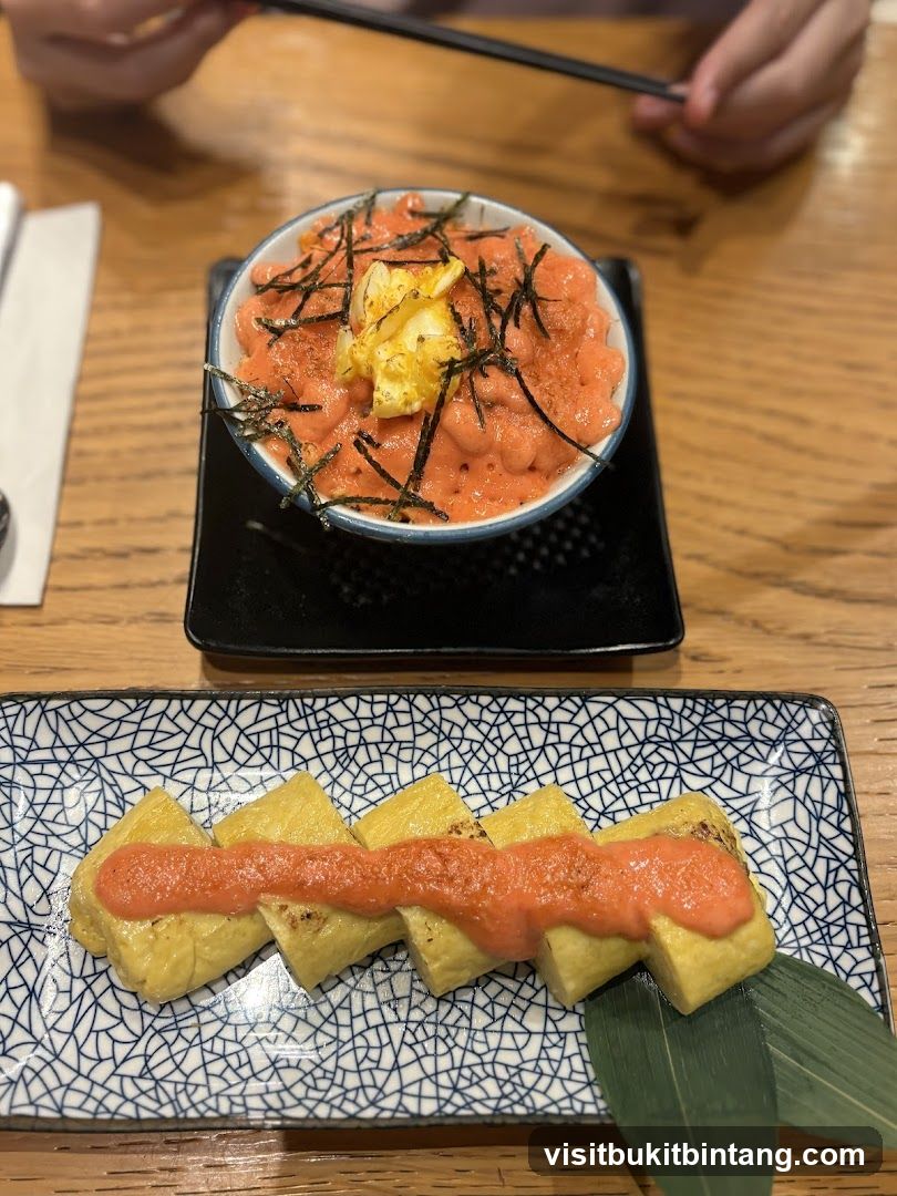 Sushi Bowl and Tempura with Sauce
