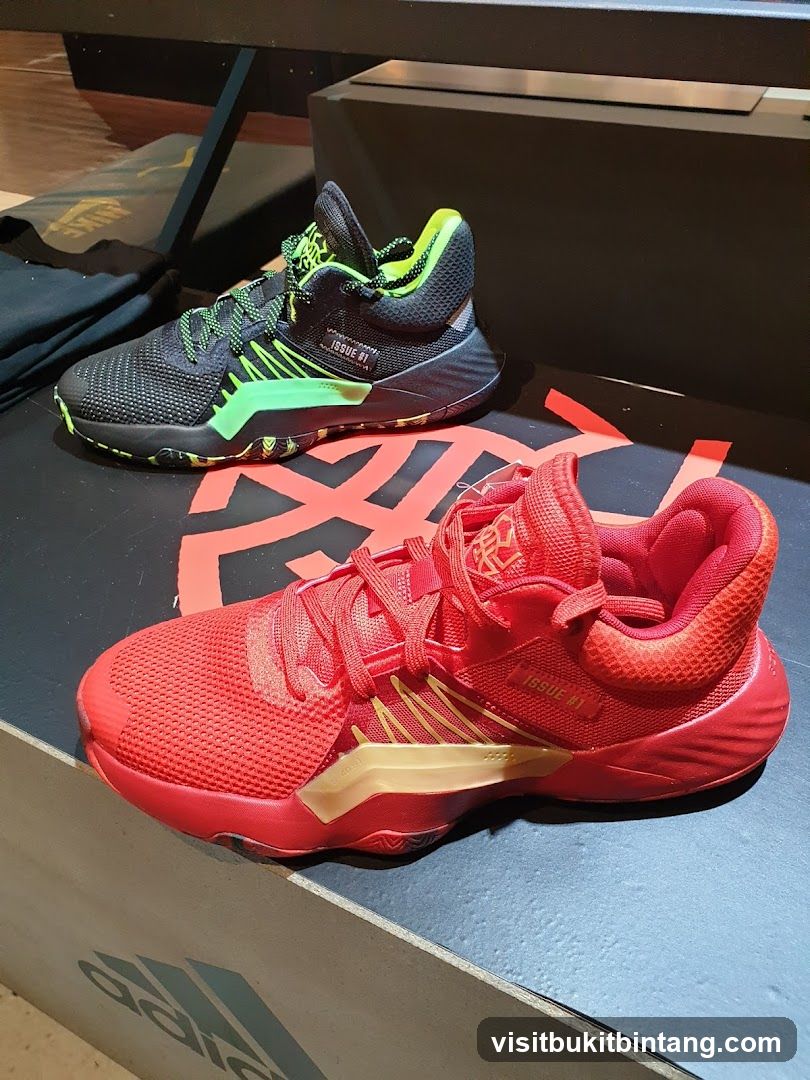 Adidas Basketball Shoes Display