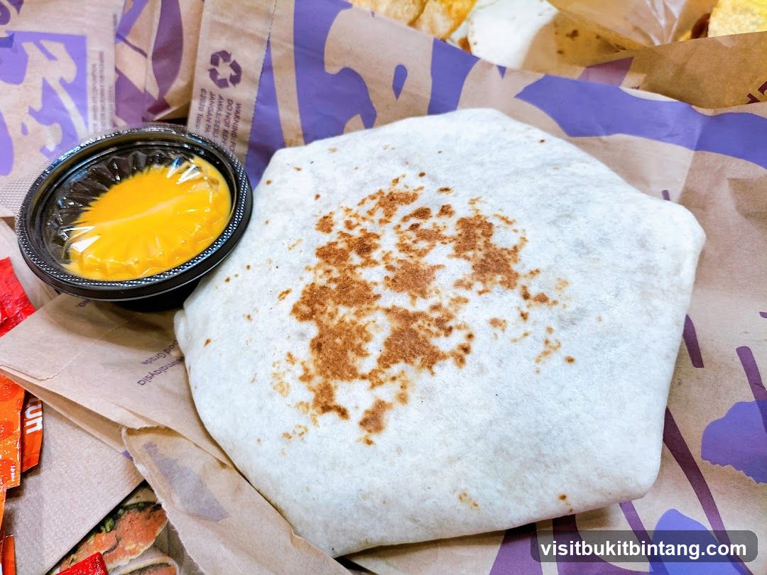 Burrito with Cheese Sauce