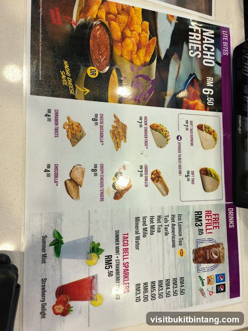 Taco Bell Menu