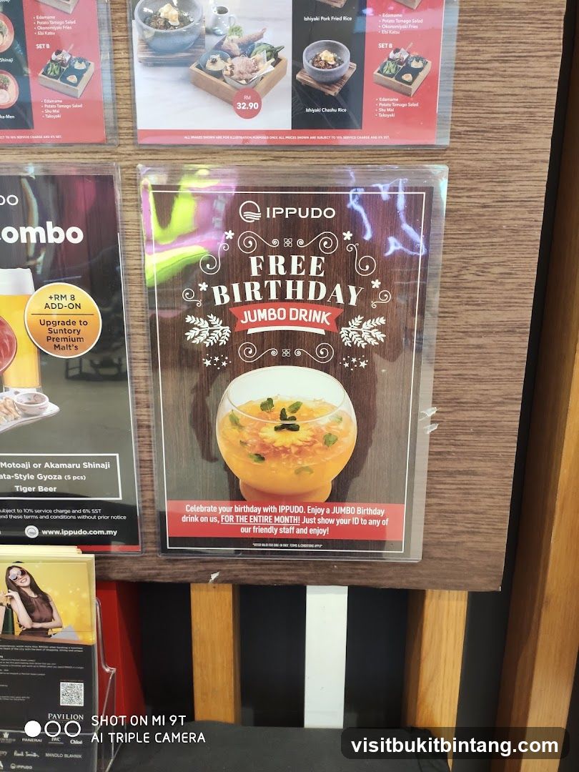 Ippudo Birthday Promotion Display