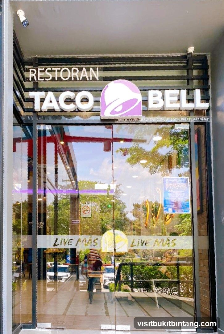 Taco Bell Restaurant Entrance
