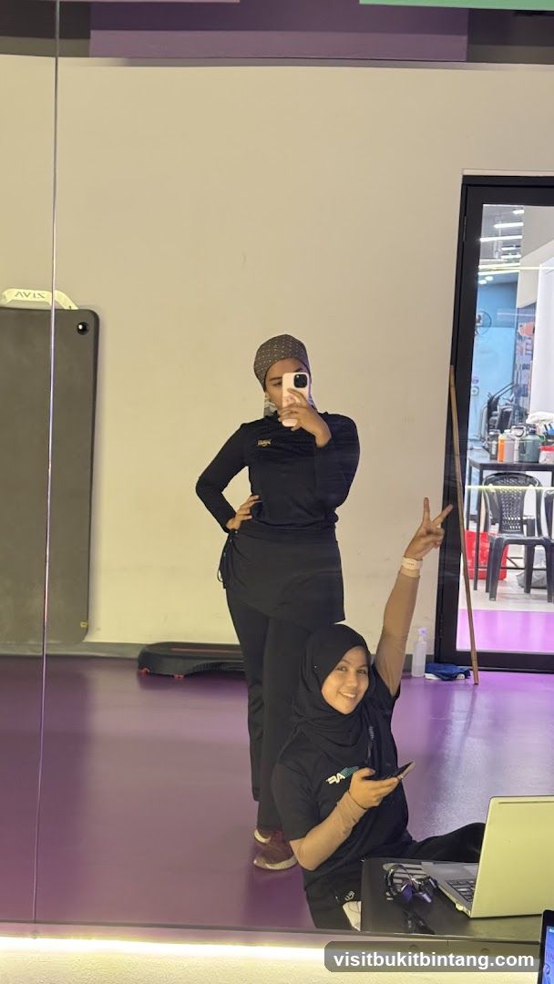 Two women in a gym